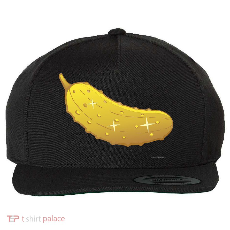Golden Pickle Wool Snapback Cap