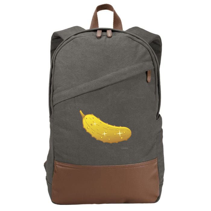 Golden Pickle Cotton Canvas Backpack