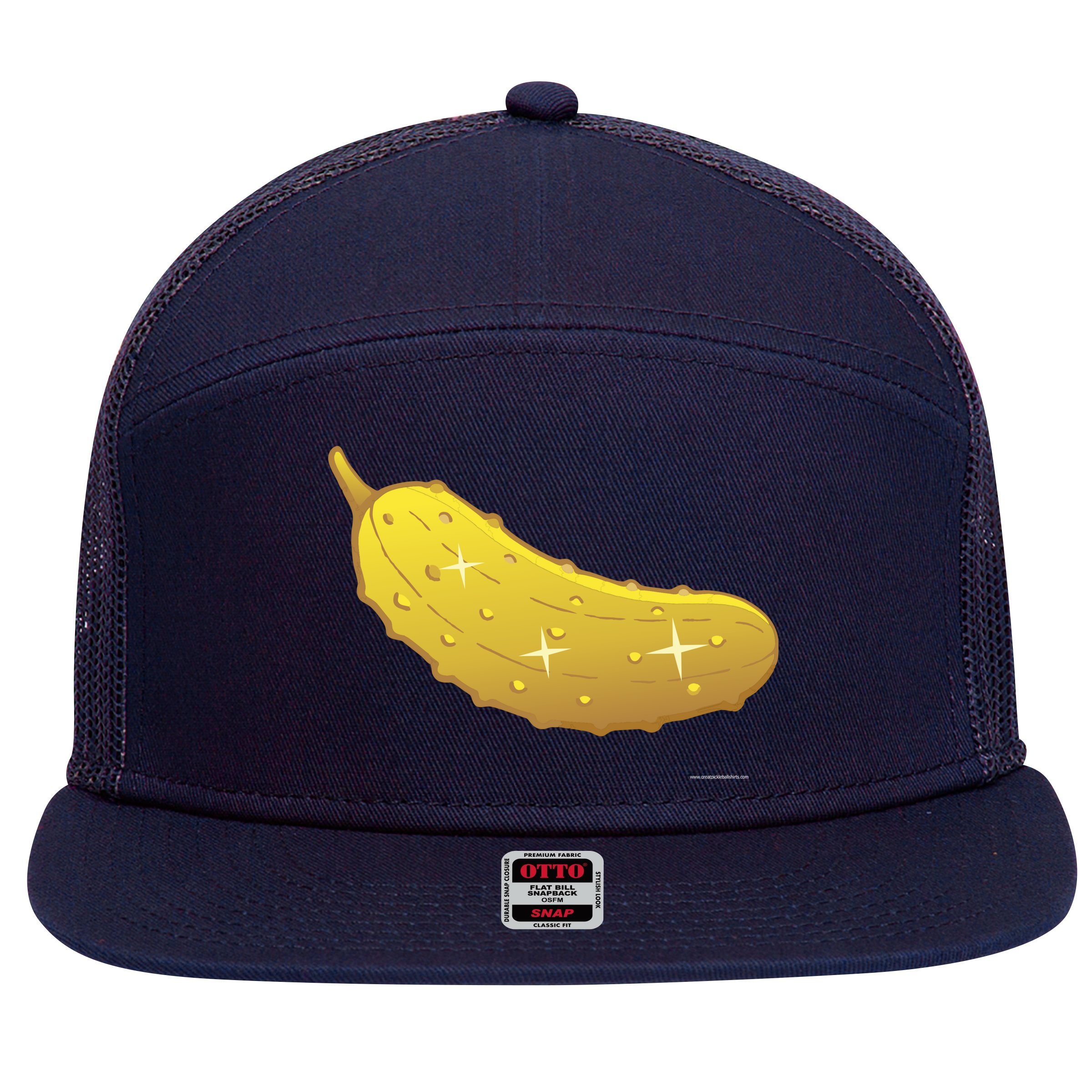 Golden Pickle 7 Panel Mesh Trucker Snapback Hat