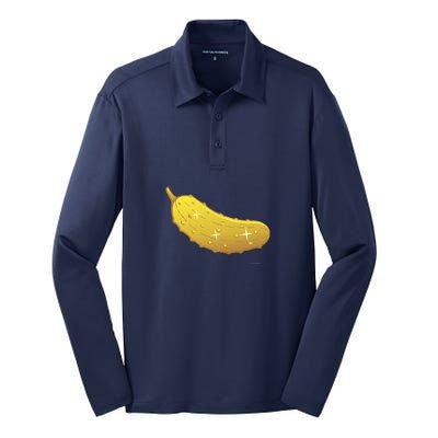 Golden Pickle Silk Touch Performance Long Sleeve Polo