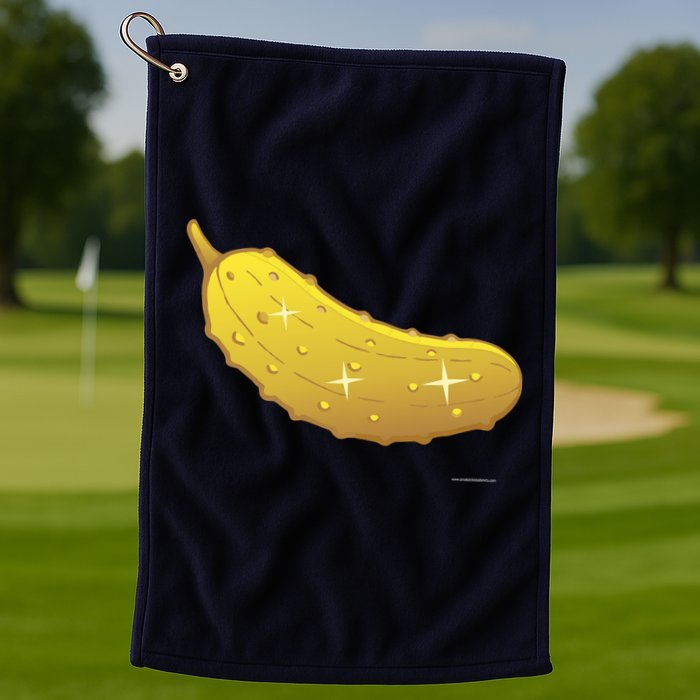 Golden Pickle Golf Towel