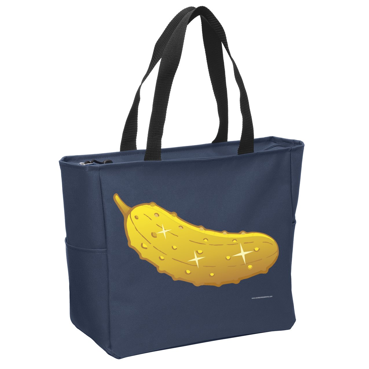 Golden Pickle Zip Tote Bag