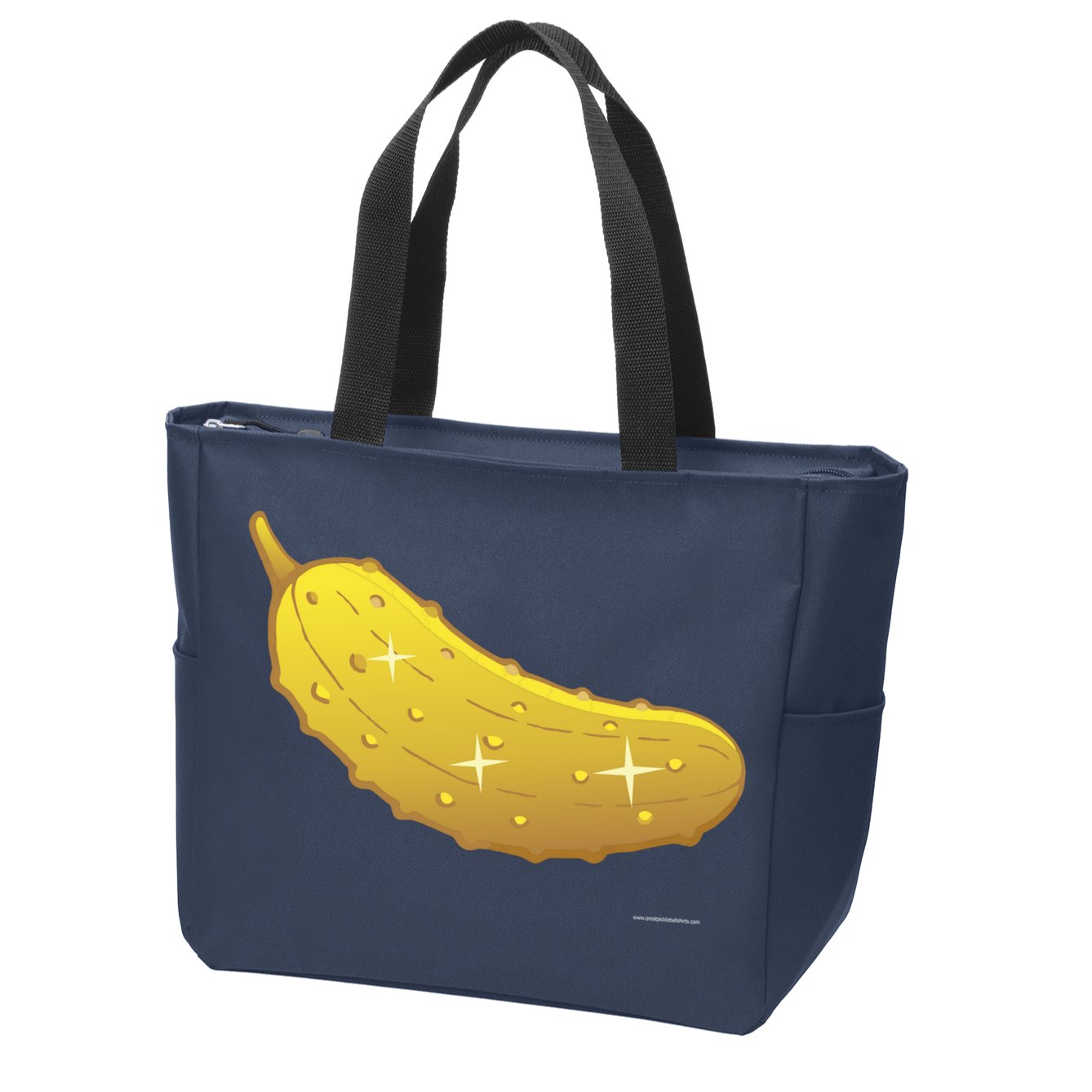 Golden Pickle Zip Tote Bag