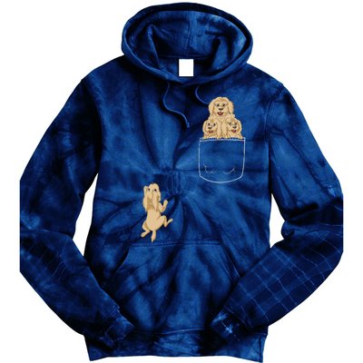 Goldendoodle Pocket Tie Dye Hoodie