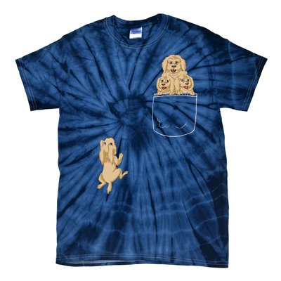 Goldendoodle Pocket Tie-Dye T-Shirt