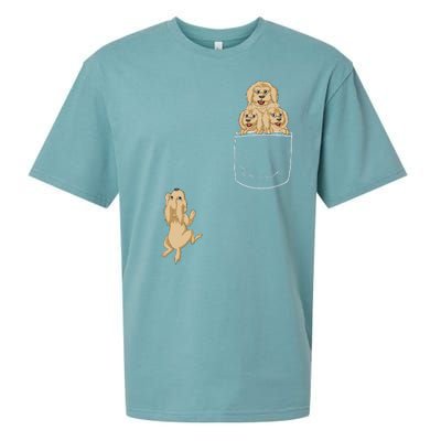 Goldendoodle Pocket Sueded Cloud Jersey T-Shirt