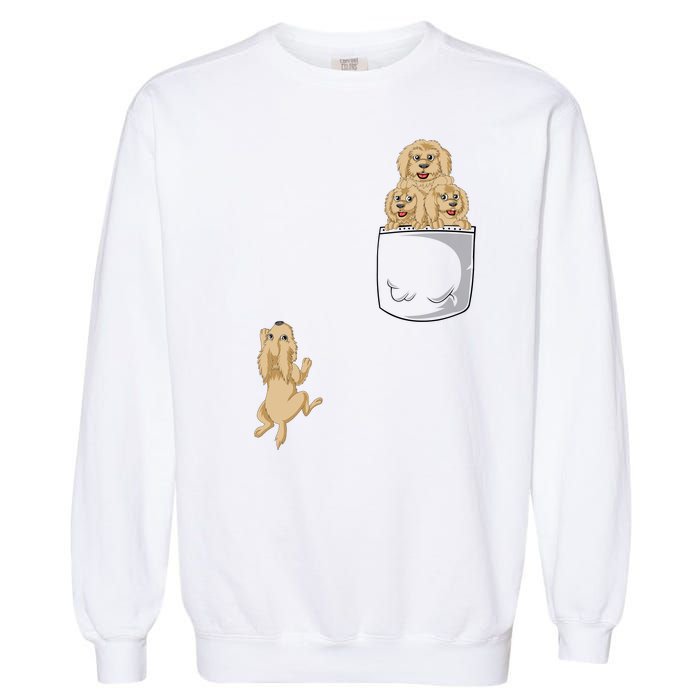 Goldendoodle Pocket Garment-Dyed Sweatshirt