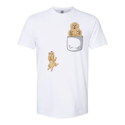 Goldendoodle Pocket Softstyle CVC T-Shirt