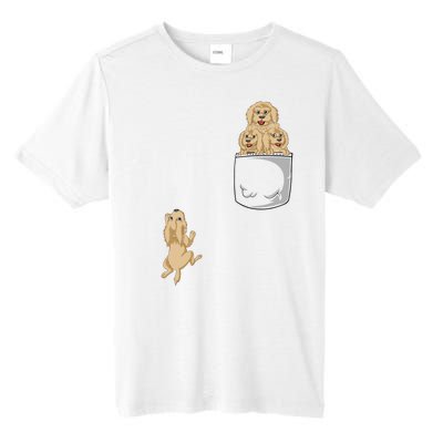 Goldendoodle Pocket Tall Fusion ChromaSoft Performance T-Shirt