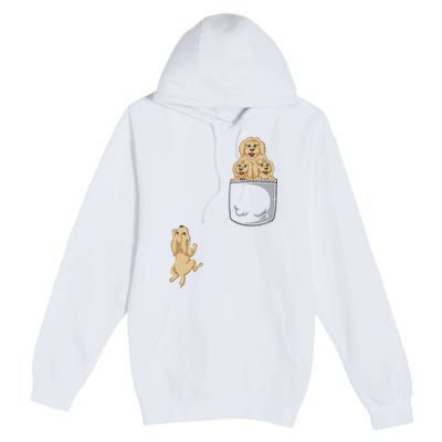 Goldendoodle Pocket Premium Pullover Hoodie