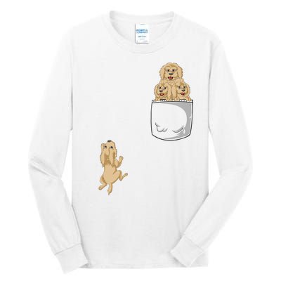 Goldendoodle Pocket Tall Long Sleeve T-Shirt