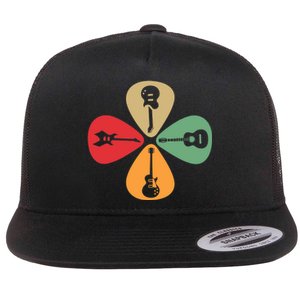 Guitar Player Guitarist Gift Guitar Lovers Women Flat Bill Trucker Hat