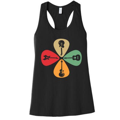 Guitar Player Guitarist Gift Guitar Lovers Women Women's Racerback Tank