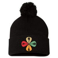 Guitar Player Guitarist Gift Guitar Lovers Women Pom Pom 12in Knit Beanie