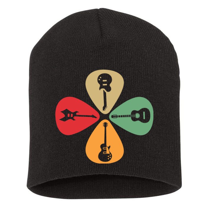 Guitar Player Guitarist Gift Guitar Lovers Women Short Acrylic Beanie