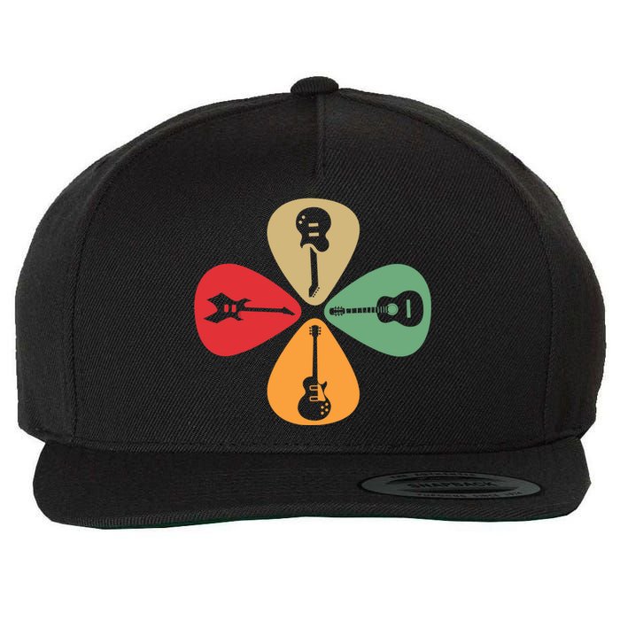 Guitar Player Guitarist Gift Guitar Lovers Women Wool Snapback Cap