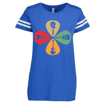 Guitar Player Guitarist Gift Guitar Lovers Women Enza Ladies Jersey Football T-Shirt