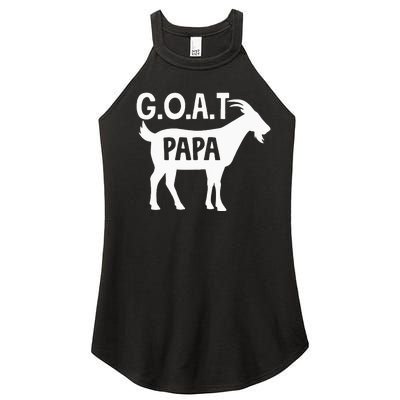 G.O.A.T. PAPA Greatest ShortSleeve Unisex Women’s Perfect Tri Rocker Tank