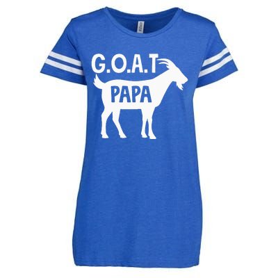 G.O.A.T. PAPA Greatest ShortSleeve Unisex Enza Ladies Jersey Football T-Shirt