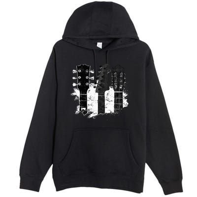 Guitar Player Gifts Rock N Roll Musician Festival Music Premium Pullover Hoodie