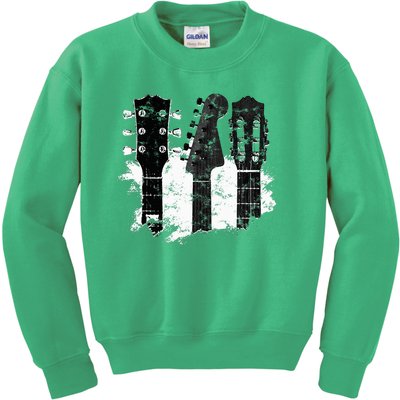 Guitar Player Gifts Rock N Roll Musician Festival Music Kids Sweatshirt