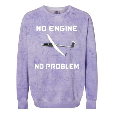 Glider Pilot Gliding Sailplane Flying Plane Colorblast Crewneck Sweatshirt