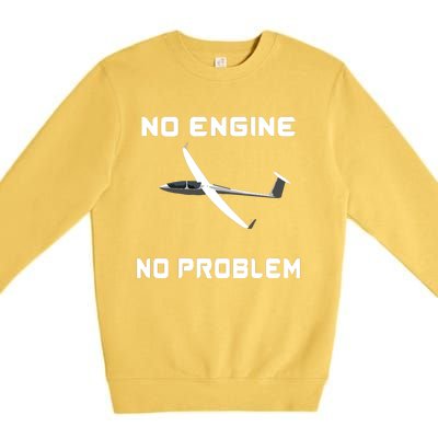 Glider Pilot Gliding Sailplane Flying Plane Premium Crewneck Sweatshirt