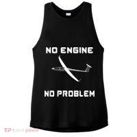 Glider Pilot Gliding Sailplane Flying Plane Ladies PosiCharge Tri-Blend Wicking Tank