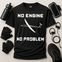 Glider Pilot Gliding Sailplane Flying Plane Performance Shirt