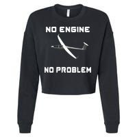 Glider Pilot Gliding Sailplane Flying Plane Cropped Pullover Crew