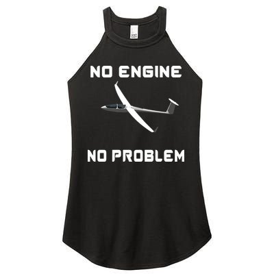 Glider Pilot Gliding Sailplane Flying Plane Women's Perfect Tri Rocker Tank