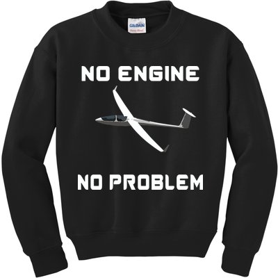 Glider Pilot Gliding Sailplane Flying Plane Kids Sweatshirt