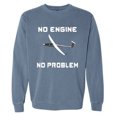 Glider Pilot Gliding Sailplane Flying Plane Garment-Dyed Sweatshirt