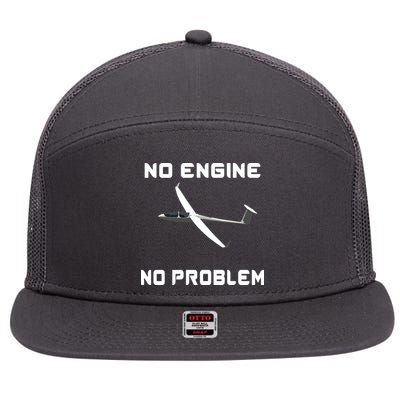 Glider Pilot Gliding Sailplane Flying Plane 7 Panel Mesh Trucker Snapback Hat
