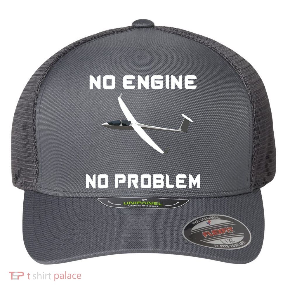 Glider Pilot Gliding Sailplane Flying Plane Flexfit Unipanel Trucker Cap