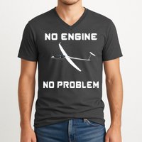 Glider Pilot Gliding Sailplane Flying Plane V-Neck T-Shirt