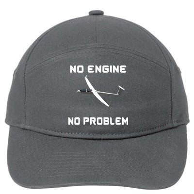 Glider Pilot Gliding Sailplane Flying Plane 7-Panel Snapback Hat