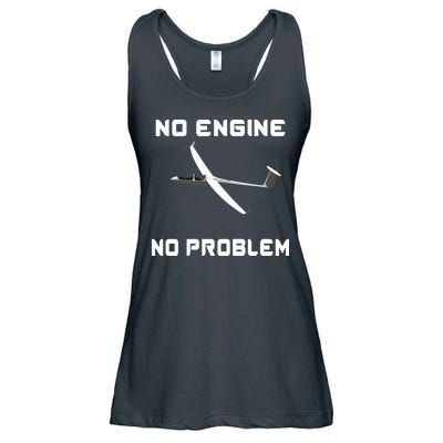 Glider Pilot Gliding Sailplane Flying Plane Ladies Essential Flowy Tank
