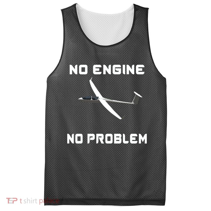 Glider Pilot Gliding Sailplane Flying Plane Mesh Reversible Basketball Jersey Tank