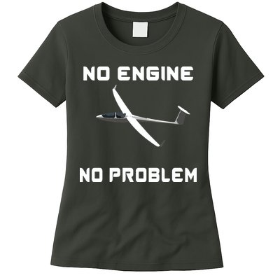 Glider Pilot Gliding Sailplane Flying Plane Womens T-Shirt