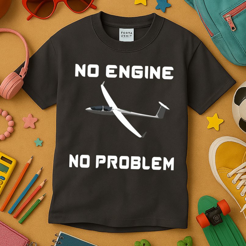 Glider Pilot Gliding Sailplane Flying Plane Kids T-Shirt