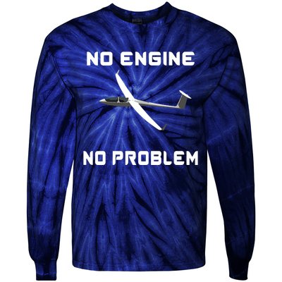 Glider Pilot Gliding Sailplane Flying Plane Tie-Dye Long Sleeve Shirt