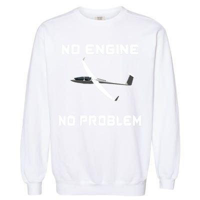 Glider Pilot Gliding Sailplane Flying Plane Garment-Dyed Sweatshirt