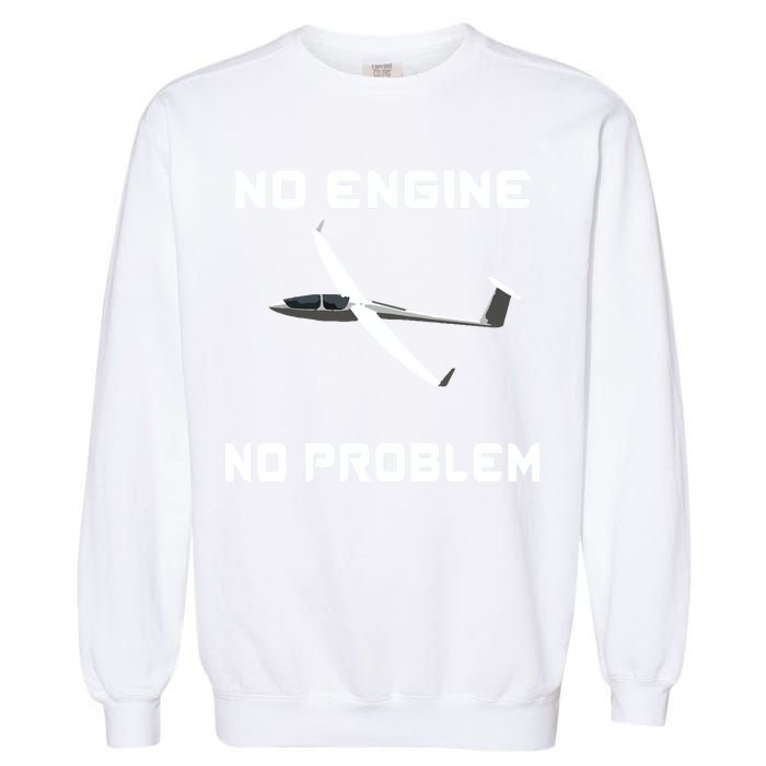 Glider Pilot Gliding Sailplane Flying Plane Garment-Dyed Sweatshirt