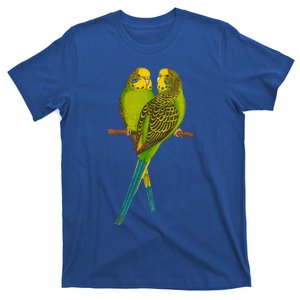 Green Parakeet Gift Cute Parakeets Budgie Bird Lover T-Shirt