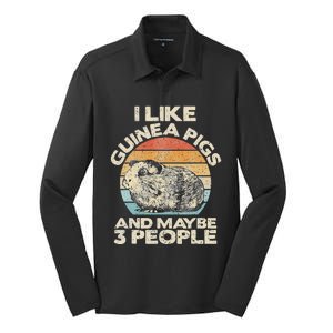 Guinea Pig Guinea Pig Lover Tee Funny Guinea Pig Silk Touch Performance Long Sleeve Polo