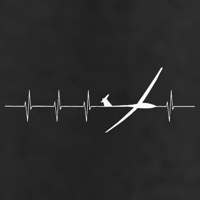Glider Pilot Heartbeat Sailplane Pilot Gift Tee ECG Golf Towel