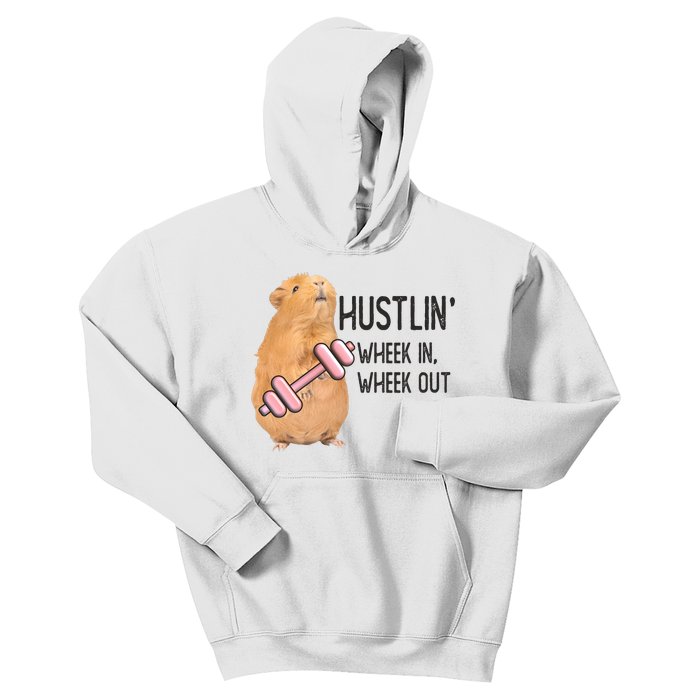 Guinea Pig Hustlin Wheek In Wheek Out Kids Hoodie