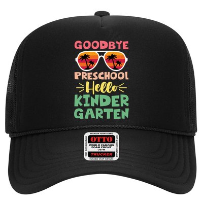 Goodbye Preschool Hello Kindergarten Goodbye Preschool Gift Trucker Hat