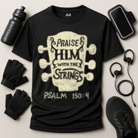 Guitarists Praise Him With The Strings Acoustic Guitar Music Performance Shirt
